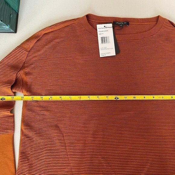 LAFAYETTE 148 rust pullover knit top NWT - Picture 5 of 7